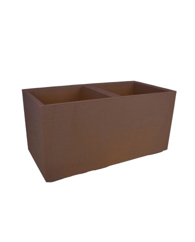 Truhlík kvetináč 390x780 mm KARO ECO COFFEE DESKA espresso výška 394 mm na kolieskach KLC