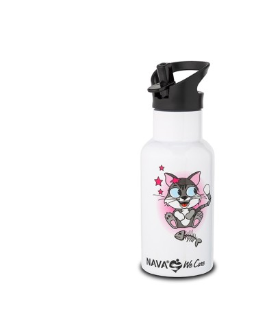 Termoflaša 350 ml nerez, mačka biela NAVA