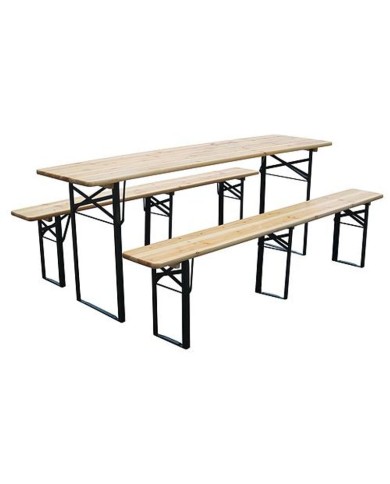 Set pivný DORTMUND Standard3, stôl 175x45x75 cm, 2x lavica 175x23x47 cm, drevo 25 mm