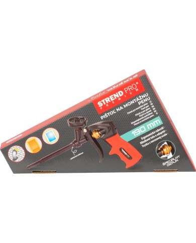 Pištol Strend Pro Premium, JWF-F101B, Alu, teflón, 190mm, na montážnu PUR penu