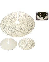 Obal 90 cm na stojan vianočného stromčeka biely/zlatý
