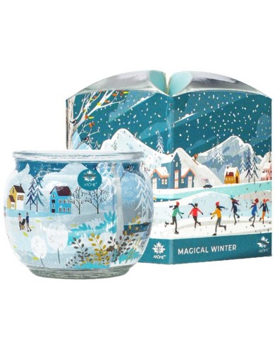 Sviečka vonná MAGICAL WINTER 90g v skle dubové drevo
