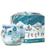 Sviečka vonná MAGICAL WINTER 90g v skle dubové drevo