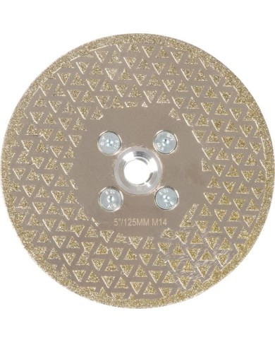 Kotúč Strend Pro Premium, 125 mm, M14, diamantový, rezný a brúsny, obojstranný
