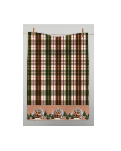 Utierka kuchynská bavlnená tkaná Vianoce DOMČEK 3ks, 50x70cm, 270 g/m2