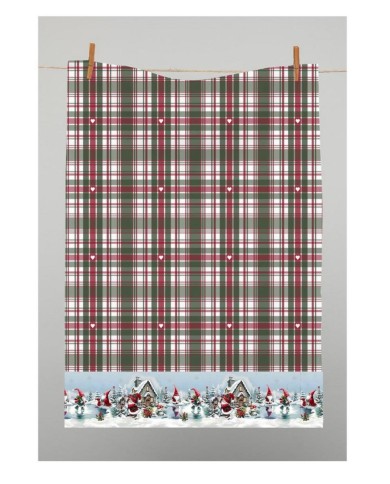 Utierka kuchynská bavlnená tkaná Vianoce MIKULÁŠOVO 3ks, 50x70cm, 270 g/m2