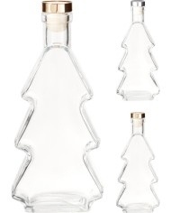 Fľaša 280 ml stromček sklo mix