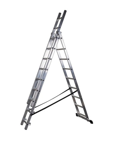Rebrík Strend Pro DW3 Home, hliníkový, 3x9, max. 150 kg