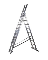 Rebrík Strend Pro DW3 Home, hliníkový, 3x9, max. 150 kg
