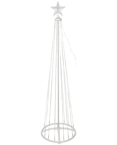Dekorácia MagicHome Vianoce, stromček, 190xLED, studená biela, plast-meď, 50x180 cm