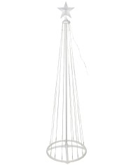 Dekorácia MagicHome Vianoce, stromček, 190xLED, teplá biela, plast-meď, 50x180 cm