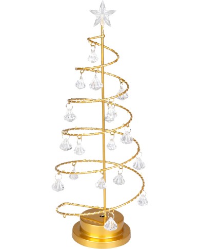 Dekorácia MagicHome Vianoce, Stromček, 30xLED teplá biela, IP20, 2xAA, 40 cm