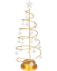 Dekorácia MagicHome Vianoce, Stromček, 30xLED teplá biela, IP20, 2xAA, 40 cm