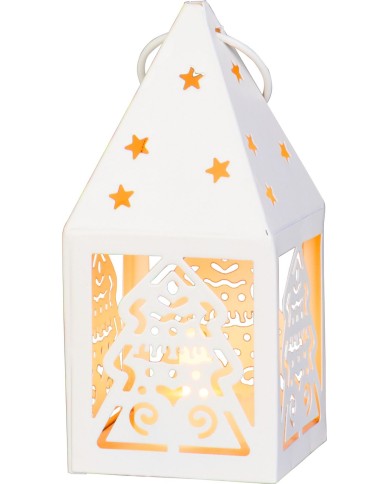 Lampáš MagicHome Vianoce, Stromček, 1xLED teplá biela, 1xCR2032, IP20, 6,2x6,2x13,5 cm