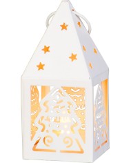 Lampáš MagicHome Vianoce, Stromček, 1xLED teplá biela, 1xCR2032, IP20, 6,2x6,2x13,5 cm