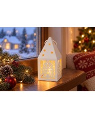 Lampáš MagicHome Vianoce, Stromček, 1xLED teplá biela, 1xCR2032, IP20, 6,2x6,2x13,5 cm