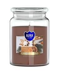 Sviečky AURA, v skle, perníkové pečivo, 100h, 500g