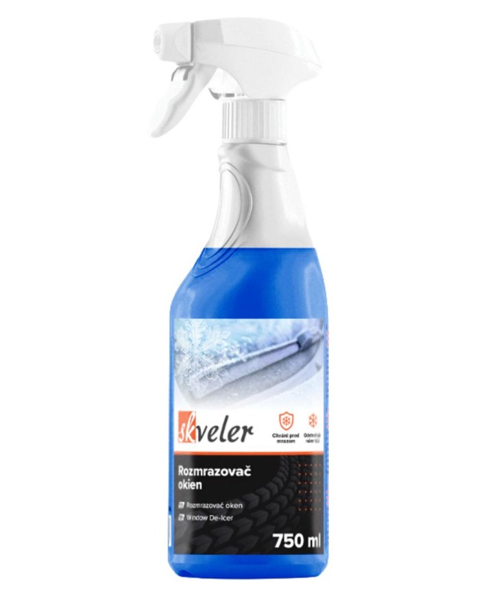 Rozmrazovač na sklo auta SKVELER 750ml, rozprašovač