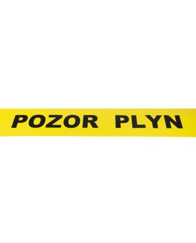 Páska Strend Pro, 220 mm/20 m, výstražná, "POZOR PLYN"