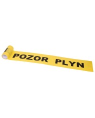 Páska Strend Pro, 220 mm/20 m, výstražná, "POZOR PLYN"