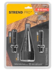 Tŕň Strend Pro, štiepací klin, kužeľ, 42 mm, 2x adaptér, na drevo