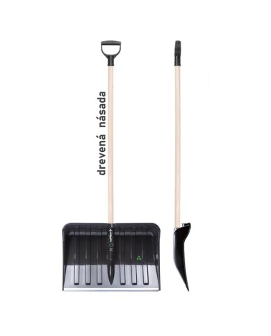 Odhŕňač/lopata na sneh 55cm s drev.násadou ALPINUS ECO KLC