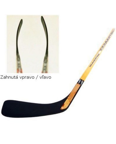 Hokejka 115 cm zahnutá do ľava drevená