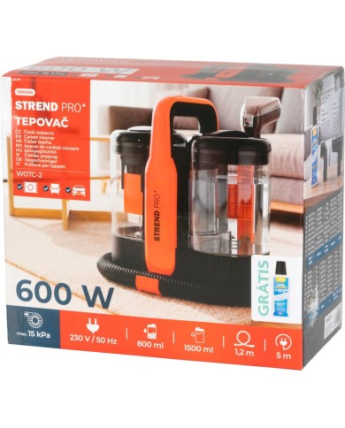 Tepovač Strend Pro, 600W, 15 kPa, kábel 5 m,1500ml, + grátis čistič škvŕn