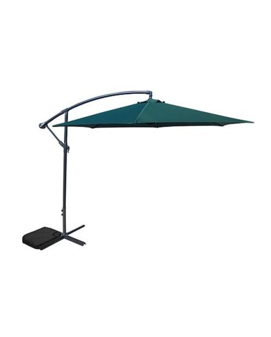 Slnečník DEMI 300 cm, 42 mm, zelený, PE, záhradný