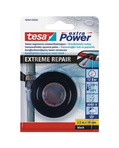 Páska tesa® Extreme Repair, samovulkanizačná, lepiaca, 19 mm, L-2.5 m