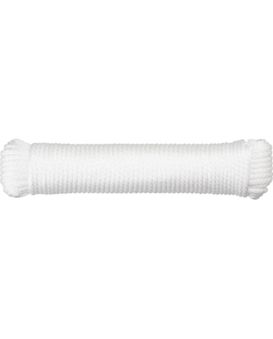 Šnúra na prádlo Cloth-Line L-20 m/4 mm, PP, biela