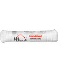 Šnúra na prádlo Cloth-Line L-20 m/4 mm, PP, biela