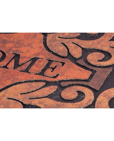 Rohožka MagicHome RBM 116, pred dvere, Welcome, guma, 120x58 cm