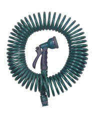 Hadica TY9515 , L-15 m, sada na zavlažovanie, spojky + pištoľ, špirálová, záhradná