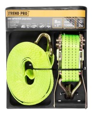 Popruh upínací Strend Pro, pás s račňou, 50 mm, L-8 m, max. 2600 kg