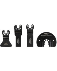 Sada nástrojov Strend Pro TAS-FW105 pílové listy, polkruh a škrabka do multibrúsky, Bi-metal, 4-dielna súprava