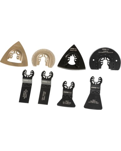 Sada nástrojov Strend Pro TAS-GP117 pílové listy, polkruhy a držiak do multibrúsky, 8-dielna