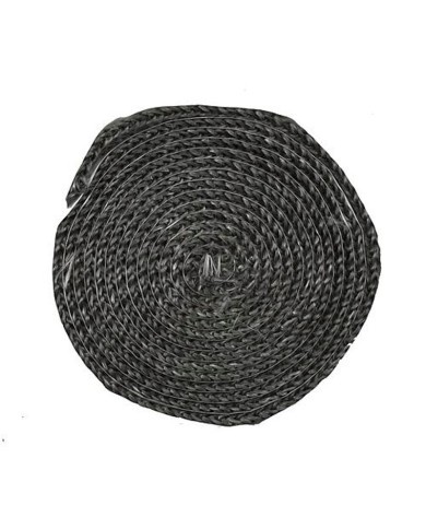 Šnúra sporáková Strend Pro, L-2.5 m, plochá 8 mm, tesniaca šnúra na sklo, na dvierka, na krby, na kachle, grafitová