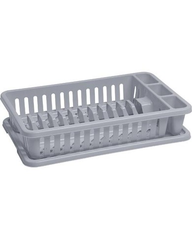 Odkvapkávač Curver® 173415, na kuchynský riad, šedý Lux, 42x26.5x8.8 cm