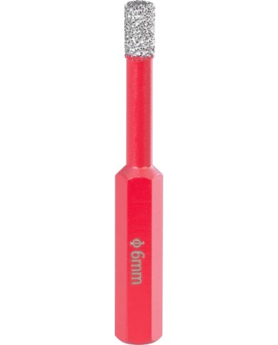 Vyrezávač Strend Pro Premium DCB12, 6 mm, stopka HEX, korunka, diamant, professional