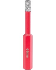 Vyrezávač Strend Pro Premium DCB12, 6 mm, stopka HEX, korunka, diamant, professional