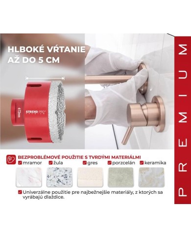 Vyrezávač Strend Pro Premium DCB11, 72 mm, M14, korunka, diamant, professional