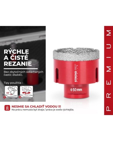 Vyrezávač Strend Pro Premium DCB11, 50 mm, M14, korunka, diamant, professional