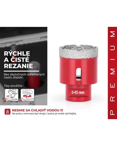 Vyrezávač Strend Pro Premium DCB11, 45 mm, M14, korunka, diamant, professional