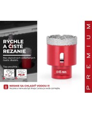Vyrezávač Strend Pro Premium DCB11, 45 mm, M14, korunka, diamant, professional