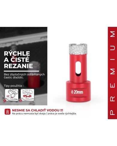 Vyrezávač Strend Pro Premium DCB11, 20 mm, M14, korunka, diamant, professional