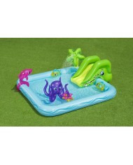 Bazénik Bestway® 53052, Fantastic Aquarium, detský, nafukovacie ihrisko, 239x206x86 cm