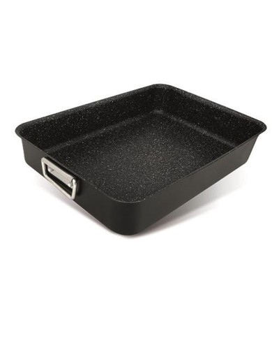 Plech MagicHome Marble Line, 40x28x6,5 cm, na pečenie, s rúčkami