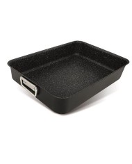 Plech MagicHome Marble Line, 40x28x6,5 cm, na pečenie, s rúčkami