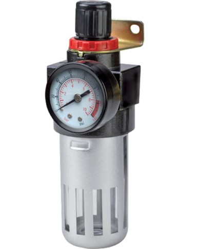 Filter Airtool MF-2, vzduchový, na kompresor, s regulátorom a tlakomerom, 1/4"